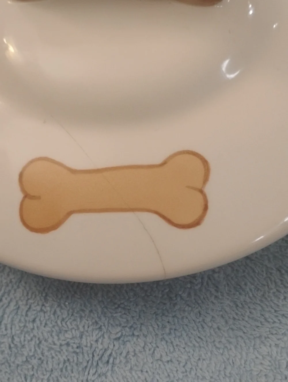 Dog Treat Jar with Bone Handle - Cream/Tan